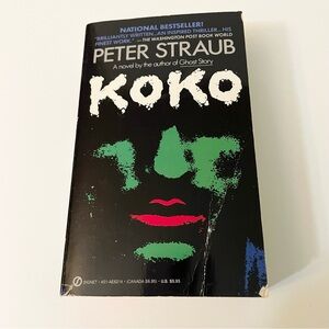 Vtg Koko by Peter Straub 1988 Paperback Thriller Horror Book